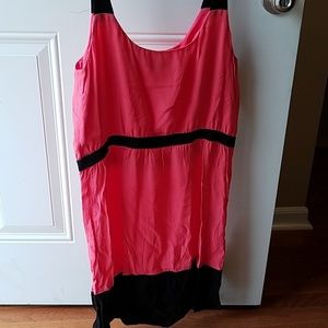 Loft coral spring dress